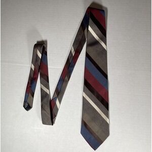 Men's American Edition Collection Striped‎  Tie Made in USA Classic Multicolor